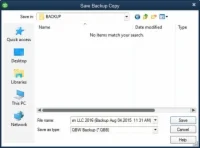 Hogyan készítsünk gyorsan biztonsági másolatot a QuickBooks 2016-ról