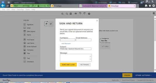 Hogyan írjunk alá egy dokumentumot a DocuSign segítségével