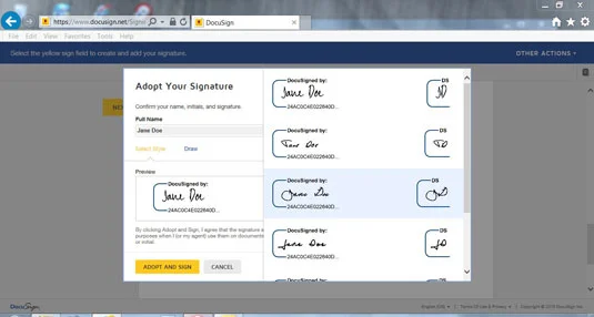 Hogyan írjunk alá egy dokumentumot a DocuSign segítségével
