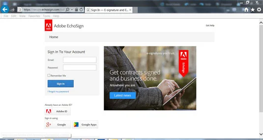 Как да получите електронно подписан документ с EchoSign