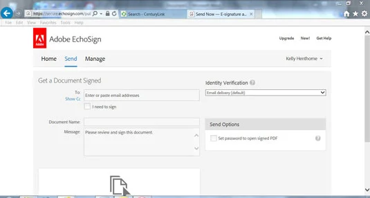 Как да получите електронно подписан документ с EchoSign