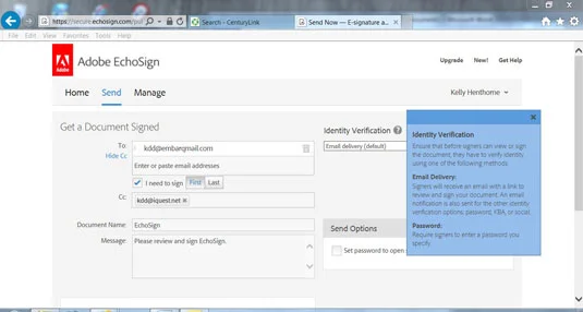 Как да получите електронно подписан документ с EchoSign