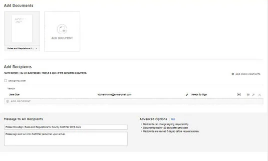 Meglévő sablonok használata a DocuSignben