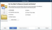 QuickBooks fájlok tisztítása és tömörítése