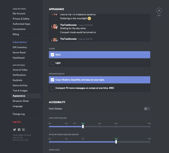 A Discord alkalmazás beállítása