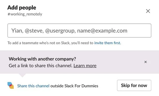 Nyilvános és privát Slack csatornák létrehozása