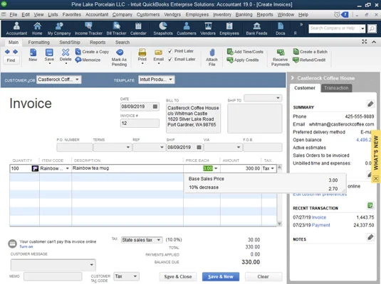 Az ABC osztályok használata a QuickBooks 2018-ban