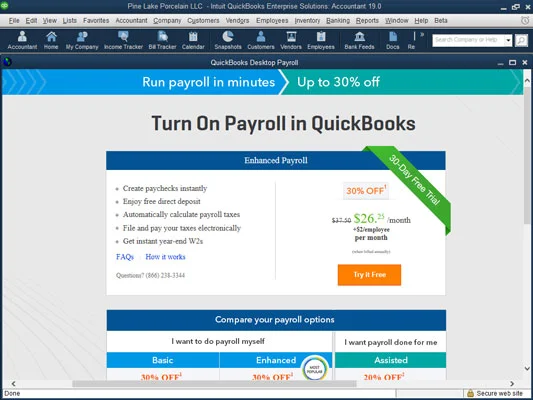 Az alkalmazottak fizetése a QuickBooks 2019 Basic Payroll programban