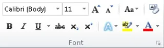 Kā formatēt rakstzīmes programmā Word 2010