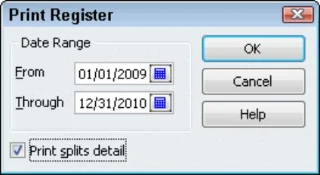 A QuickBooks 2010 regisztrációs ablakának használata