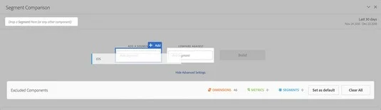 Bruke Data Science til å sammenligne segmenter i Adobe Analytics