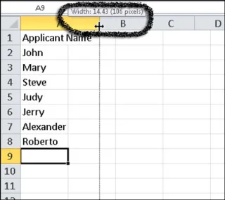 Kaip pakeisti stulpelio plotį ir eilutės aukštį programoje „Excel 2010“.