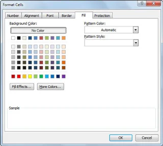 Format Cells dialogo langas„Excel 2010“