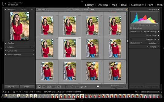 A Lightroom Classic Interface