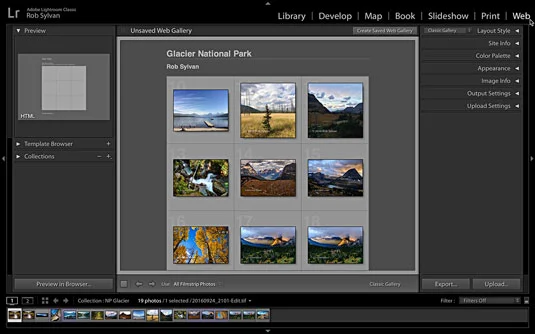A Lightroom Classic Interface