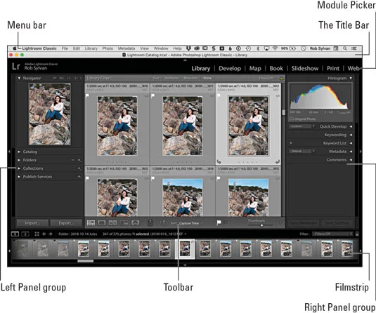 A Lightroom Classic Interface