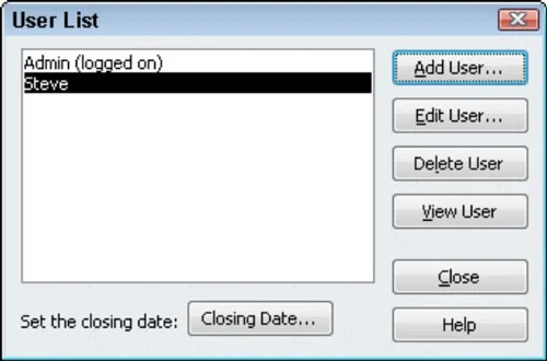 A felhasználói engedélyek megváltoztatása a QuickBooks 2011-ben