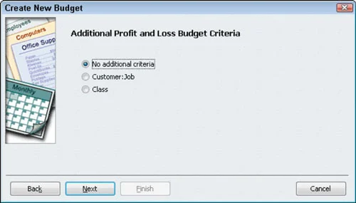 Hogyan készítsünk új költségvetést a QuickBooks 2011-ben