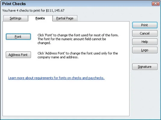 Как да персонализирате формулярите за проверка в QuickBooks 2011