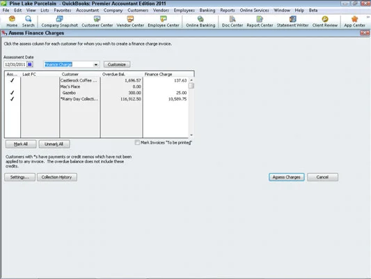 Hogyan lehet felmérni a pénzügyi költségeket a QuickBooks 2011-ben