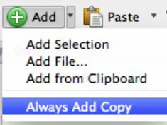 Kako dodati posnetke v beležko v Office 2011 za Mac