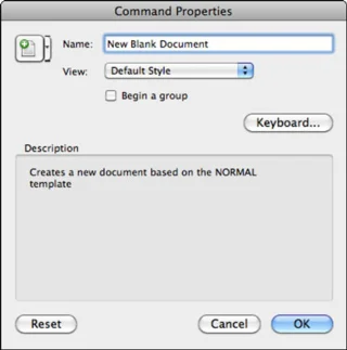 Rīkjoslas pogu maiņa programmā Office 2011 darbam ar Mac