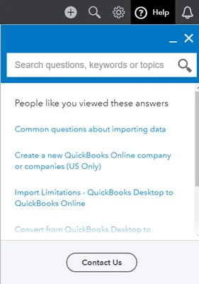 Страницата за онлайн табло на QuickBooks