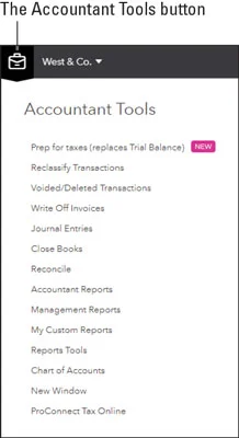 Könyvelői tevékenységek a QuickBooks Online Accountant szolgáltatásban