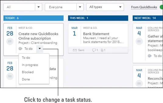 A QuickBooks online könyvelői gyakorlatának irányítása