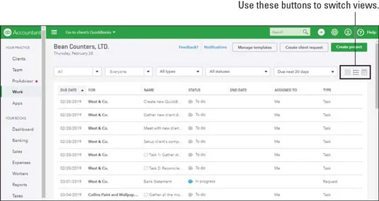 A QuickBooks online könyvelői gyakorlatának irányítása