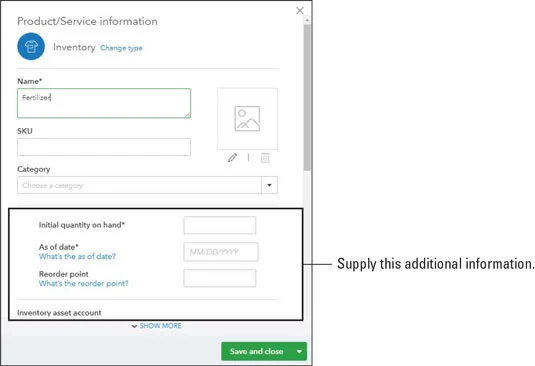 Termékek és szolgáltatások a QuickBooks Online-ban