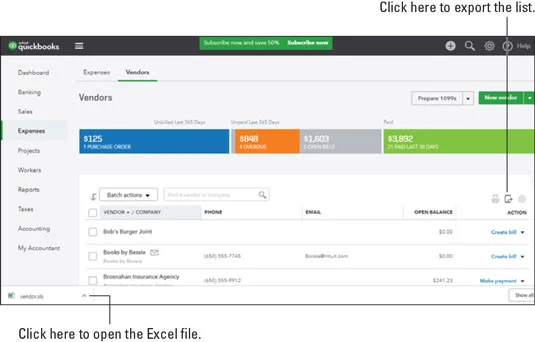 Hogyan kereshet a QuickBooks online listáiban emberek számára