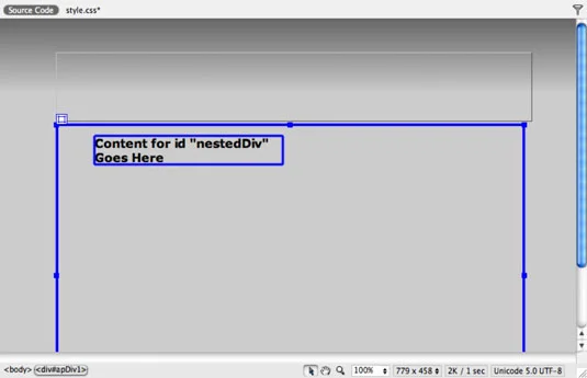 Relativt posisjonert DIV-oppretting i Adobe CS5 Dreamweaver