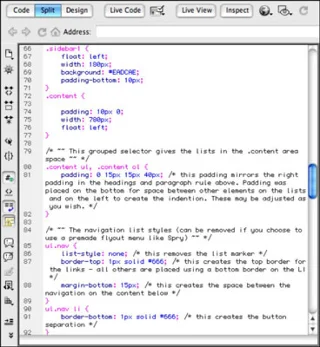 Grunnleggende om stilark i Adobe CS5 Dreamweaver