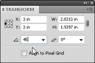 Objekttransformasjon i Adobe CS5 Illustrator