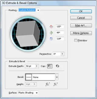 3D-kunstverk i Adobe CS5 Illustrator