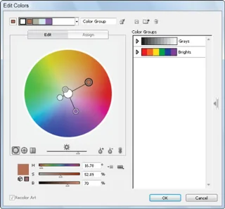 Adobe CS5 Illustrator fargeveiledning og grupper