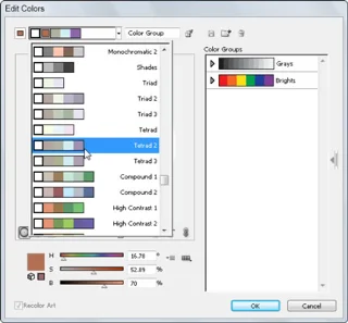 Adobe CS5 Illustrator fargeveiledning og grupper