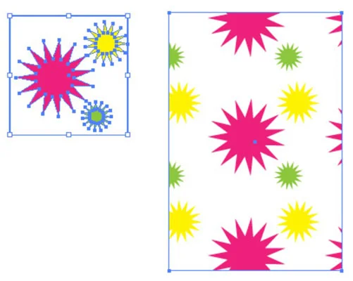 Mønsterbygging og redigering i Adobe CS5 Illustrator