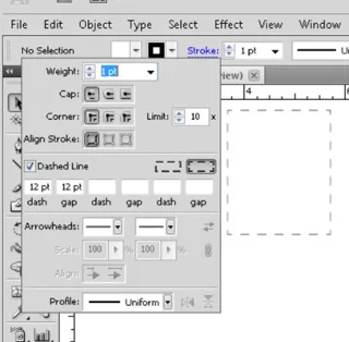 Adobe CS5 Illustrator Stroke Modification
