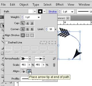 Adobe CS5 Illustrator Stroke Modification