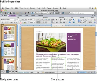 Publicēšanas izkārtojuma skata izmantošana programmā Word for Mac 2011