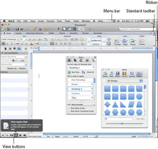 Drukas izkārtojuma skata izmantošana programmā Word for Mac 2011