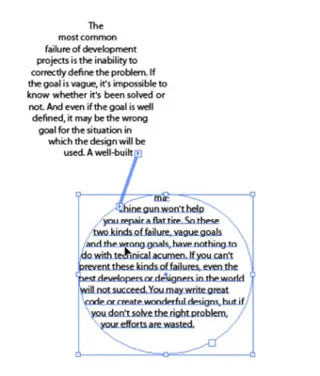 Vstavite besedilo v oblike z Adobe CS5