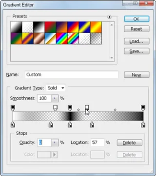 Bruk Gradient Tool i Photoshop CS5