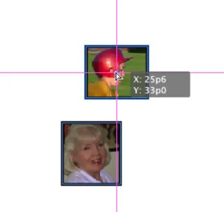 Přichycení k mřížce nebo vodítku v aplikaci InDesign CS5