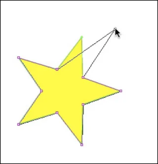 Skjøte og redigere former og linjer i Flash CS5