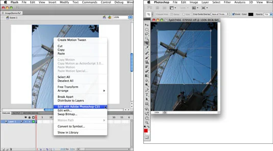 Rediger Flash CS5 punktgrafikk i Adobe Photoshop CS5
