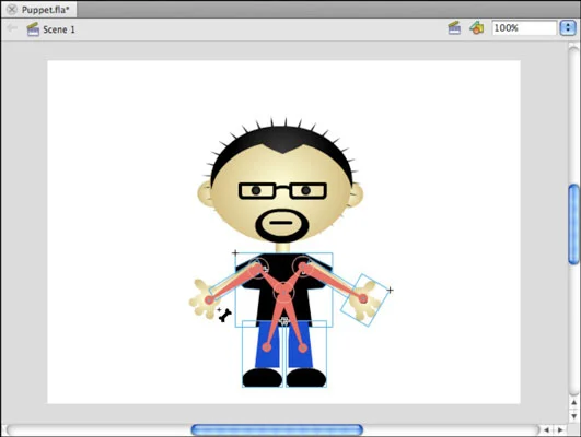 Poze in animacija inverzne kinematike (IK) v Flash CS5
