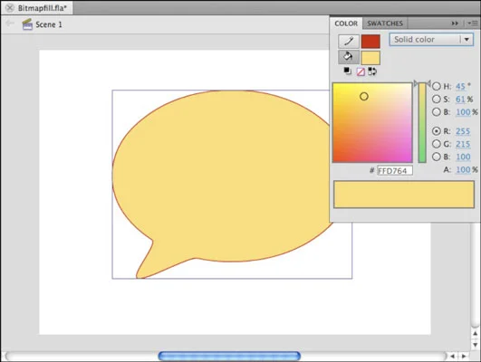 Hvordan lage bitmapfyll i Flash CS5